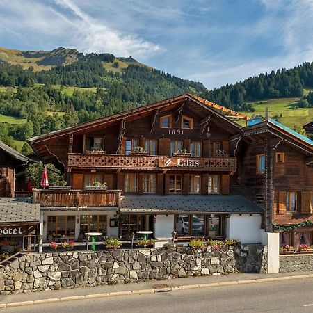 Hotel Restaurant Les Lilas Les Diablerets Bagian luar foto