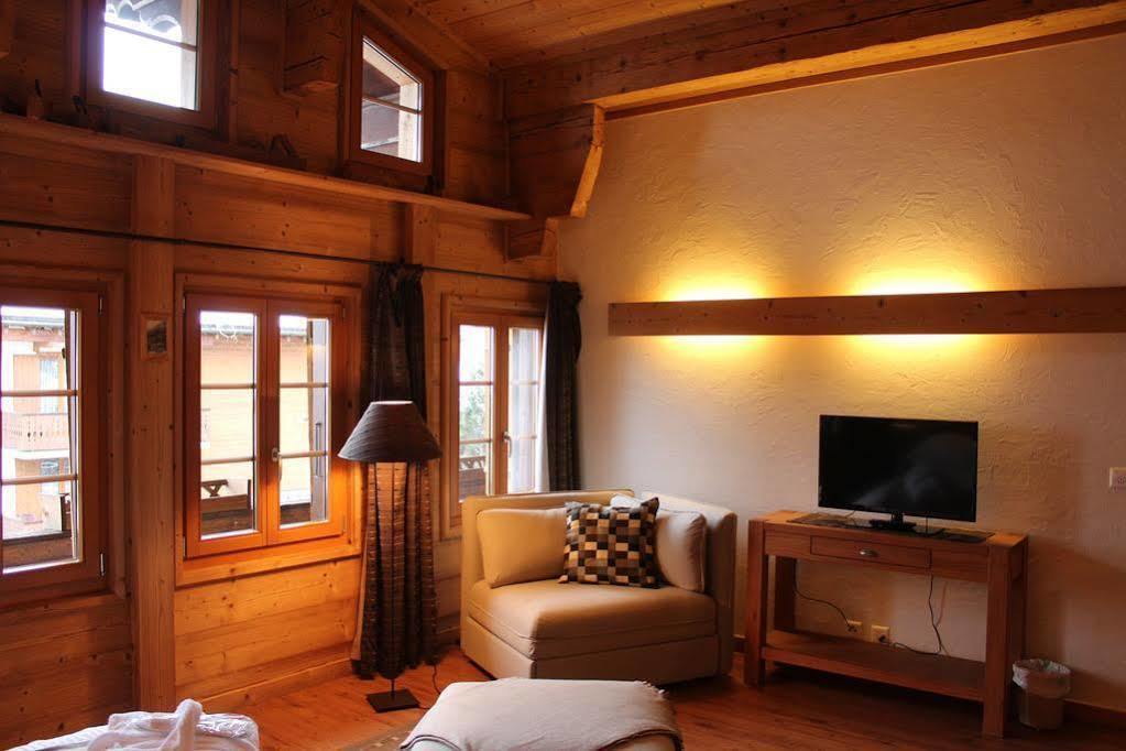 Hotel Restaurant Les Lilas Les Diablerets Bagian luar foto