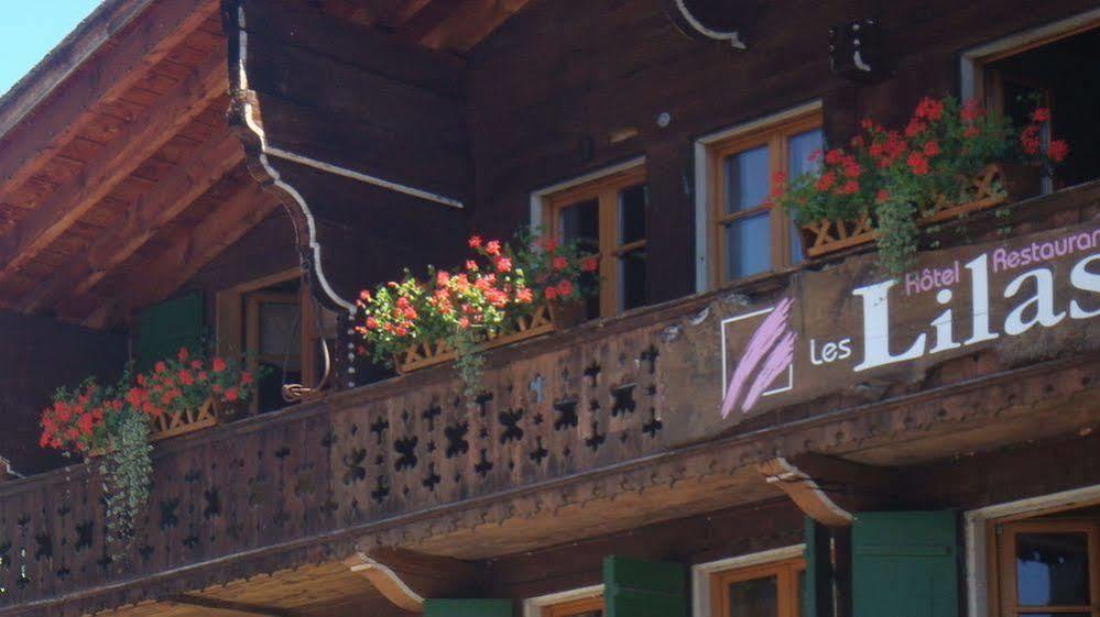Hotel Restaurant Les Lilas Les Diablerets Bagian luar foto