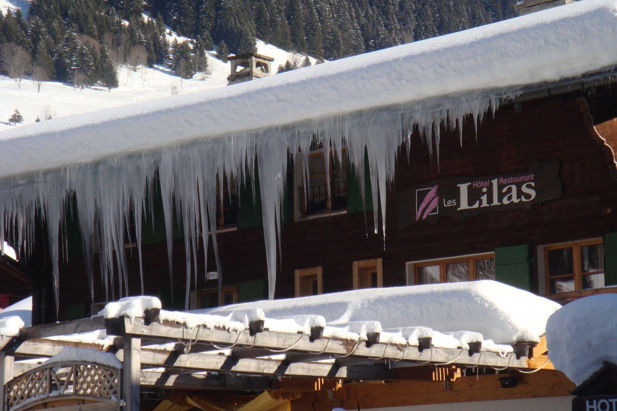 Hotel Restaurant Les Lilas Les Diablerets Bagian luar foto